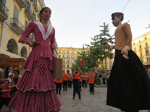 Fires de Sant Narc&iacute;s 2022. El preg&oacute;. Cercaviles de gegants i capgrossos