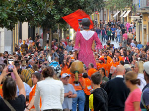 Fires de Sant Narc&iacute;s 2022. El preg&oacute;. Cercaviles de gegants i capgrossos