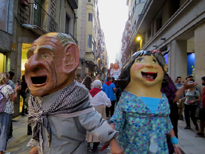 Fires de Sant Narc&iacute;s 2022. El preg&oacute;. Cercaviles de gegants i capgrossos