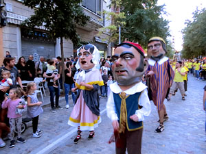 Fires de Sant Narc&iacute;s 2022. El preg&oacute;. Cercaviles de gegants i capgrossos