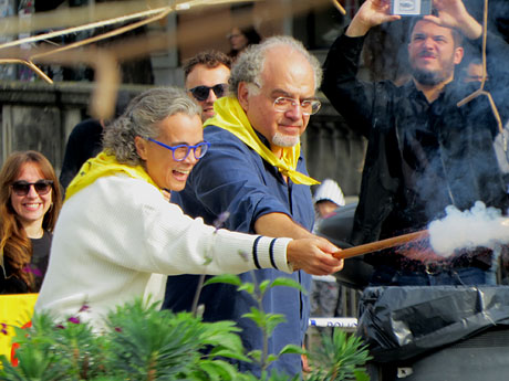 Fires 2022. La tronada dels Quatre Rius a la plaça Catalunya