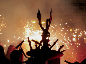Fires de Sant Narc&iacute;s 2022. Correfoc amb els Trons de l'Onyar