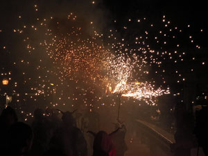 Fires de Sant Narc&iacute;s 2022. Correfoc amb els Trons de l'Onyar