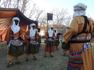 Reis 2023. El campament reial al camp de Mart al parc de la Devesa