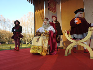 Reis 2023. El campament reial al camp de Mart al parc de la Devesa