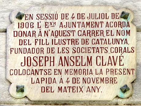 El carrer d'Anselm Clavé