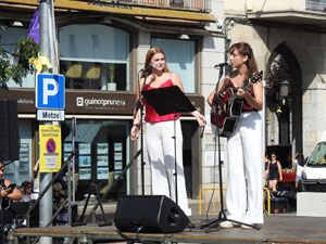 Diada Nacional 2023. Acte institucional a la pla&ccedil;a Catalunya, amb parlaments de Lluc Salellas, Miquel Noguer i Laia Ca&ntilde;igueral