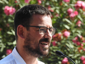 Diada Nacional 2023. Acte institucional a la pla&ccedil;a Catalunya, amb parlaments de Lluc Salellas, Miquel Noguer i Laia Ca&ntilde;igueral