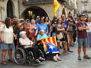 Diada Nacional 2023. Concentraci&oacute; a la pla&ccedil;a del Vi