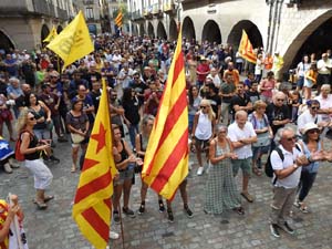 Diada Nacional 2023. Concentraci&oacute; a la pla&ccedil;a del Vi
