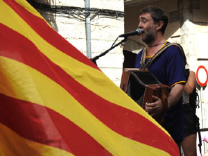 Diada Nacional 2023. Concentraci&oacute; a la pla&ccedil;a del Vi