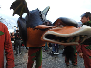 Festes de Primavera de Girona 2023. Despertada del petit Drac Major