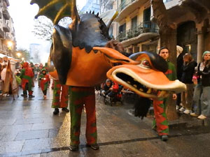 Festes de Primavera de Girona 2023. Despertada del petit Drac Major