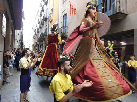 Els gegants Chabran i Llúcia