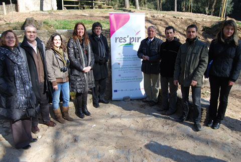 Presentació de les obres de restauració de l'àrea de lleure de la font del Ferro. 2012