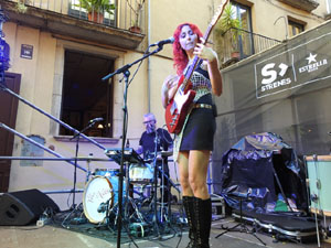 Festival Strenes 2023. Concert de Le Nais a la pujada de Sant Dom&egrave;nec