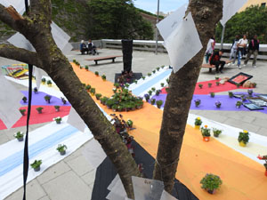 Temps de Flors 2023. Plaça Jacint Verdaguer (dalt)l'esdeveniment