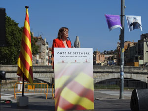 Diada Nacional 2024. Acte institucional a la pla&ccedil;a Catalunya, amb parlaments de Lluc Salellas, Miquel Noguer i S&iacute;lvia Paneque