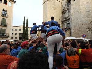 Fires de Sant Narcís 2024. Els Castells de Vigília amb els Marrecs de Salt, Colla Castellera Guillats de la Selva  i la Colla Castellera Esperxats de l'Estany