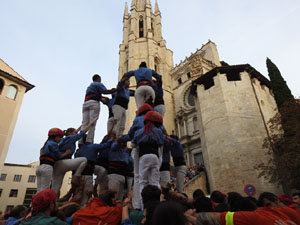 Fires de Sant Narcís 2024. Els Castells de Vigília amb els Marrecs de Salt, Colla Castellera Guillats de la Selva  i la Colla Castellera Esperxats de l'Estany