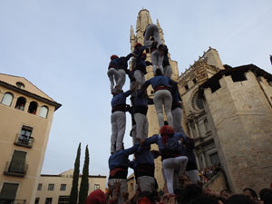 Fires de Sant Narcís 2024. Els Castells de Vigília amb els Marrecs de Salt, Colla Castellera Guillats de la Selva  i la Colla Castellera Esperxats de l'Estany