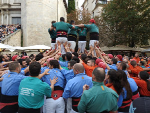 Fires de Sant Narcís 2024. Els Castells de Vigília amb els Marrecs de Salt, Colla Castellera Guillats de la Selva  i la Colla Castellera Esperxats de l'Estany