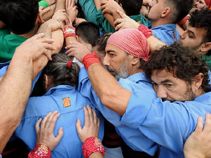 Fires de Sant Narcís 2024. Els Castells de Vigília amb els Marrecs de Salt, Colla Castellera Guillats de la Selva  i la Colla Castellera Esperxats de l'Estany