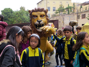 Fires de Sant Narcís 2024. Cercavila de gegantons amb la Girona Marxing Band
