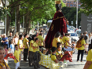 Cercavila de la Flama del Canigó 2024 fins la plaça del Vi