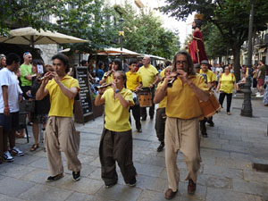 Cercavila de la Flama del Canigó 2024 fins la plaça del Vi