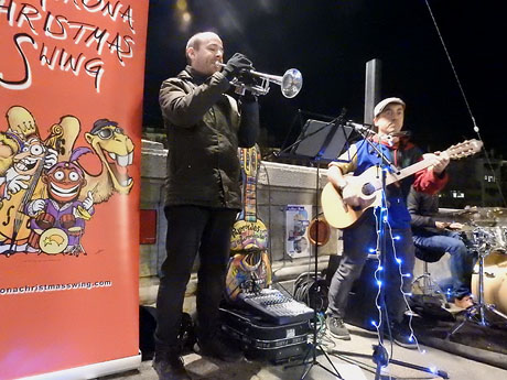 Nadal 2023 a Girona. Girona Christmas Swing. Actuaci&oacute; de Pau Morales