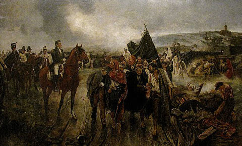 Capitulaci&oacute; de Girona. Oli de Laure&agrave; Barrau i Bu&ntilde;ol (1863-1957)