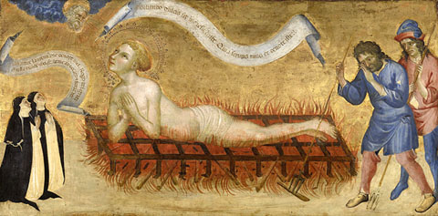 El martiri de Sant Lloren&ccedil;. Jacobello dei Fiore, Ca. 1425
