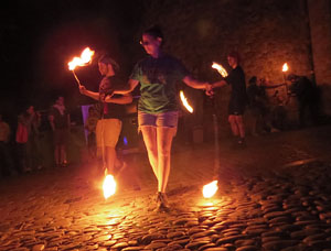 Diada Nacional 2025. XVII Marxa de Torxes de Girona pels carrers del Barri Vell de Girona