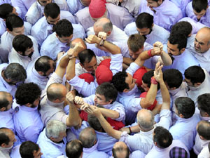 Fires de Sant Narcís 2024. Diada castellera amb Marrecs de salt, Minyons de Terrassa i Capgrossos de Mataró
