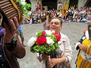 Toc de Rams. Cerimònia del canvi de rams de les gegantes