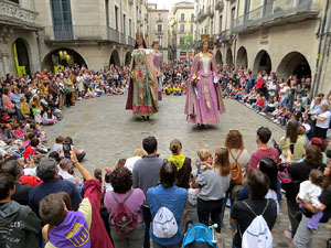 Toc de Rams. Cerimònia del canvi de rams de les gegantes