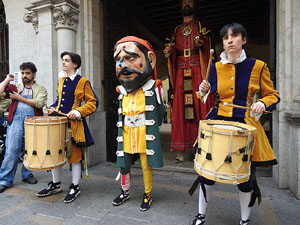 Toc de Rams. Cerimònia del canvi de rams de les gegantes