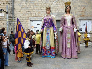 Toc de Rams. Cerimònia del canvi de rams de les gegantes