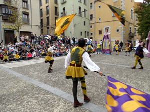 Toc de Rams. Cerimònia del canvi de rams de les gegantes