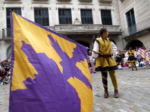 Toc de Rams. Cerimònia del canvi de rams de les gegantes