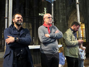 Fires de Sant Narc&iacute;s 2025. Pilar a les escales de la Catedral