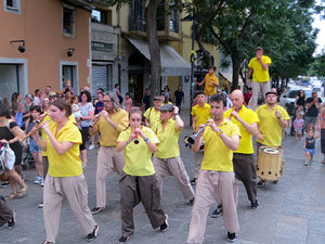 Cercavila de la Flama del Canig&oacute; 2025 fins la pla&ccedil;a del Vi