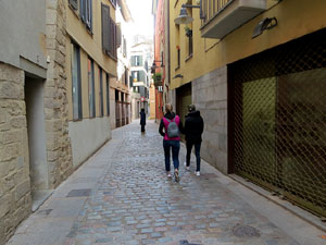 El carrer del Portal de la Barca
