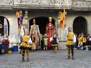 Toc de Rams. Cerim&ograve;nia del canvi de rams de les gegantes