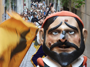 Toc de Rams. Cerim&ograve;nia del canvi de rams de les gegantes