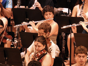 Festival Notes al parc 2022. Assaig de la Jove Orquestra de les Comarques Gironines