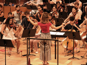 Festival Notes al parc 2022. Assaig de la Jove Orquestra de les Comarques Gironines