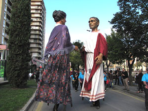 Trobada de gegants: la cercavila