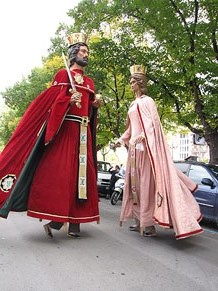 Trobada de gegants: la cercavila